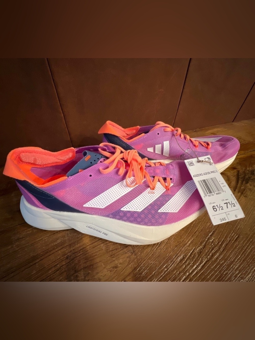 Adidas Adios Pro 3 Women’s Pink Running Shoes New